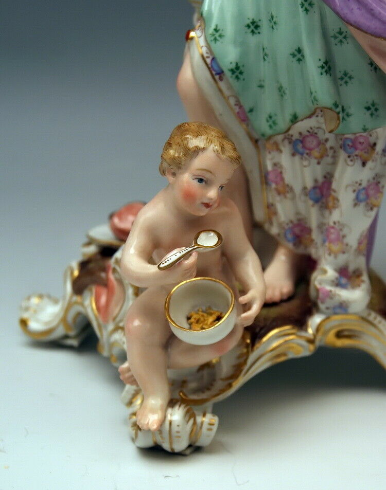 邁森 MEISSEN マイセン FIGUR SERIE 5 SINNE DER GESCHMACK EBERLEIN MNR: 1042 UM 1870