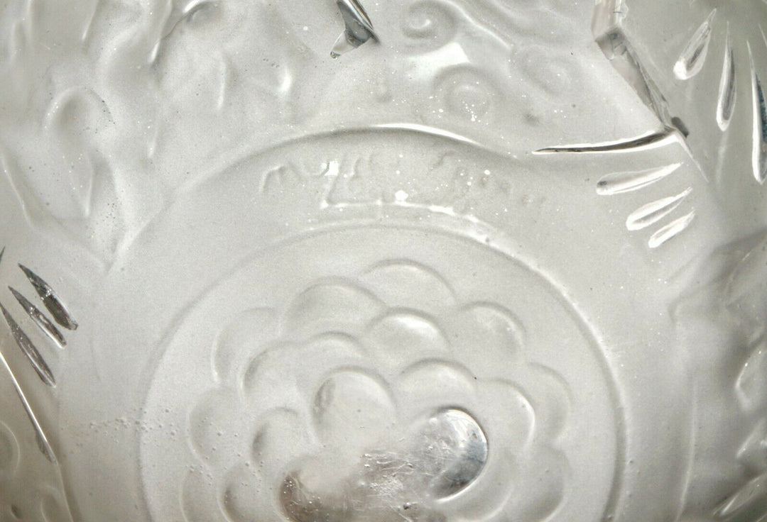 ミューラー兄弟 フレンチ・アールデコ調フラッシュマウント(クジャク)  ペア 1930年