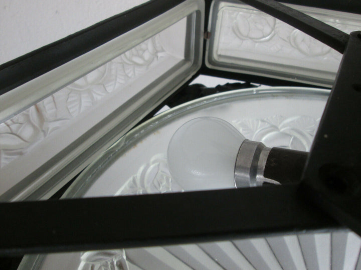 STUNNING FRENCH ART DECO CHANDELIER 1925 OF DAVID GUERON ( DEGUE )