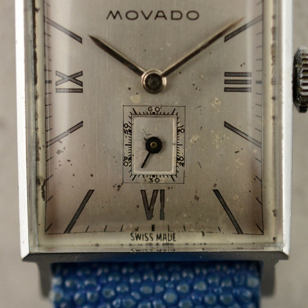1935年　モバードヴィンテージ　Novoplan カーベックスタンク　デコウォッチ(参考番号：32263)(cal.440)スチール製