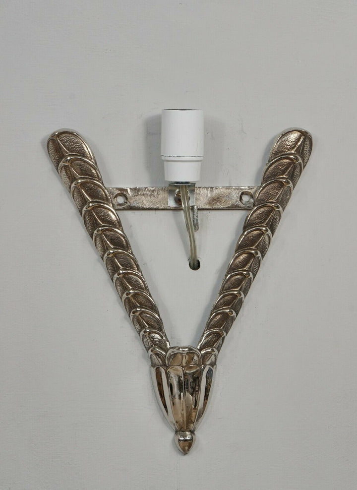 EJG : PAIR OF 1930 FRENCH ART DECO WALL SCONCES ......... lamp muller era France