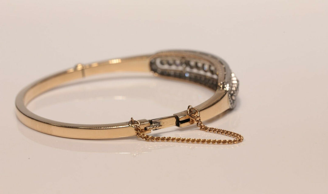 アンティーク ヴィクトリアン 18K ナチュラルダイヤモンドのブレスレット