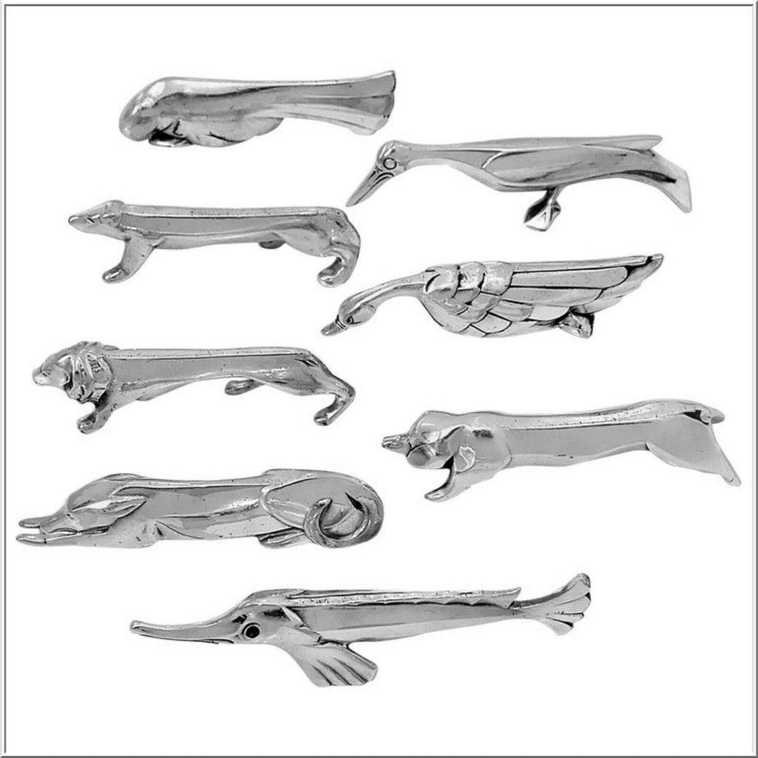 Christofle Gallia Sandoz Signed Rare Silver Knife Rests