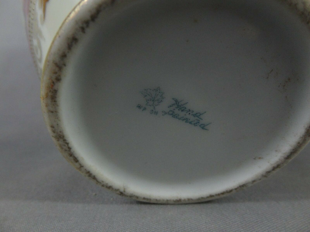 オールドノリタケ　ピンクローズが描かれた花瓶