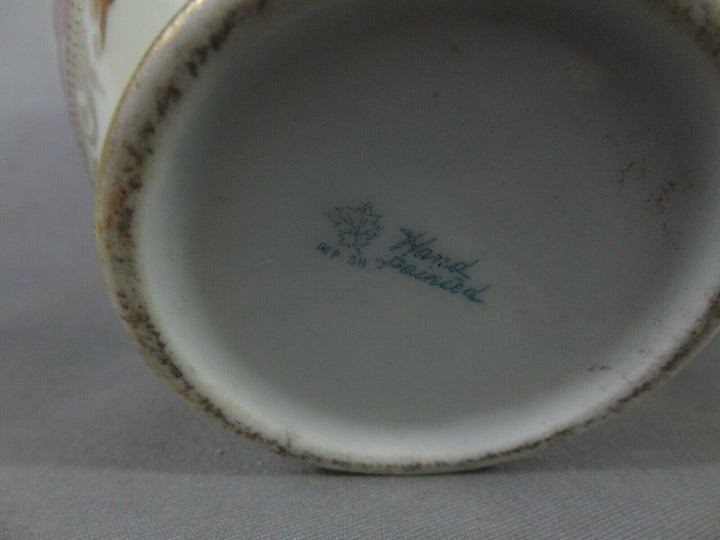 オールドノリタケ　ピンクローズが描かれた花瓶