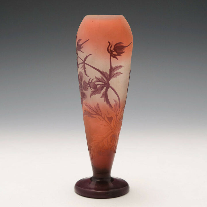 Galle Three Colour Cameo Vase c1925