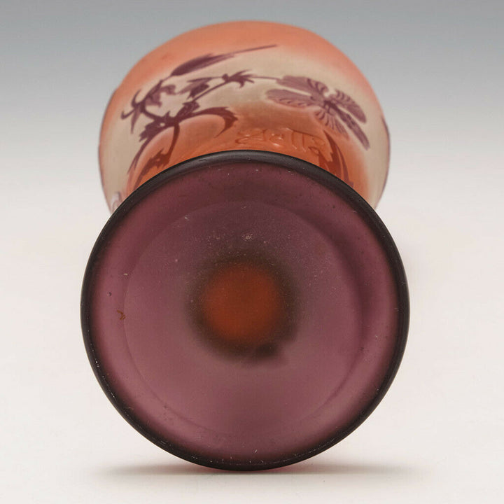 Galle Three Colour Cameo Vase c1925