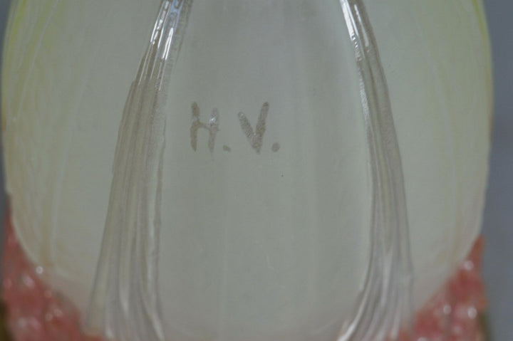 エティエヴァンソン&ミューラー兄弟  1925年頃  フランス  アール・デコ調紫陽花の花のパヒュームランプ2