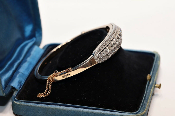 アンティーク ヴィクトリアン 18K ナチュラルダイヤモンドのブレスレット