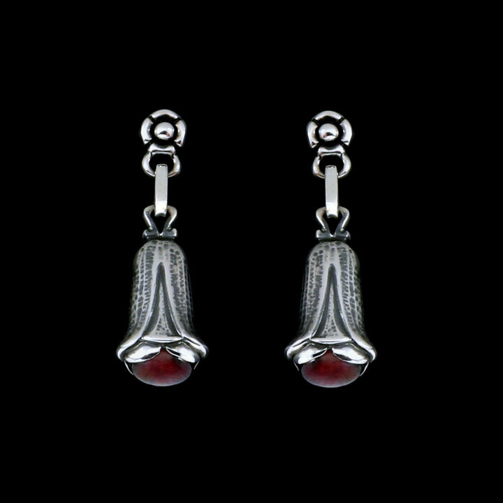 ジョージジェンセン(Georg Jensen)　シルバーイヤリング　ガーネット　2007年