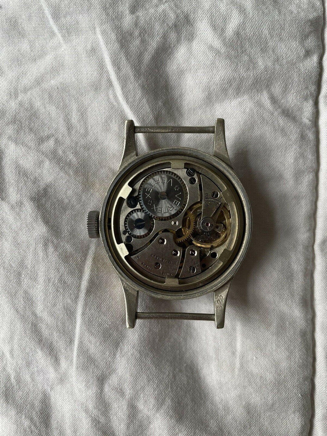 WW2 バーテックス イギリス（スイス）軍 ミリタリーウォッチ ダーティ