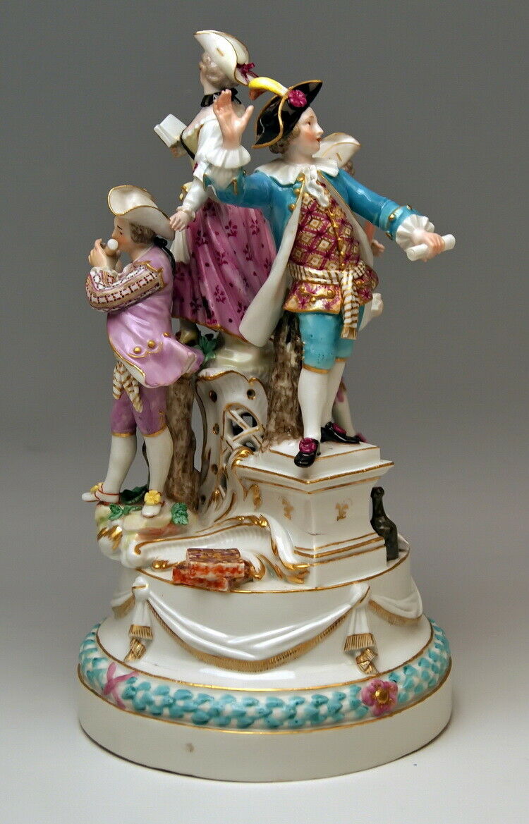 邁森 MEISSEN マイセン FIGUR GRUPPE 4 MUSIKANTEN 4 MUSICIANS J. J. KAENDLER UM 1770