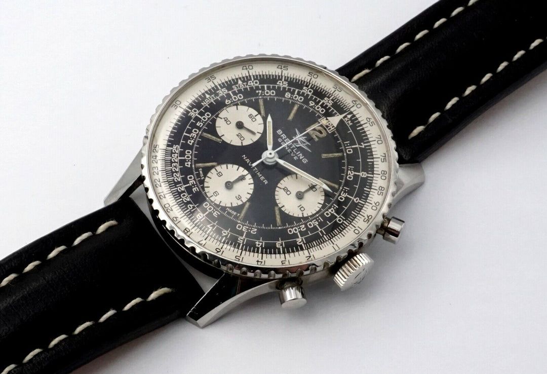 Vintage!!! perfect Breitling Navitimer Twin Jet Glos Dial Ref: 806 Papers/Box