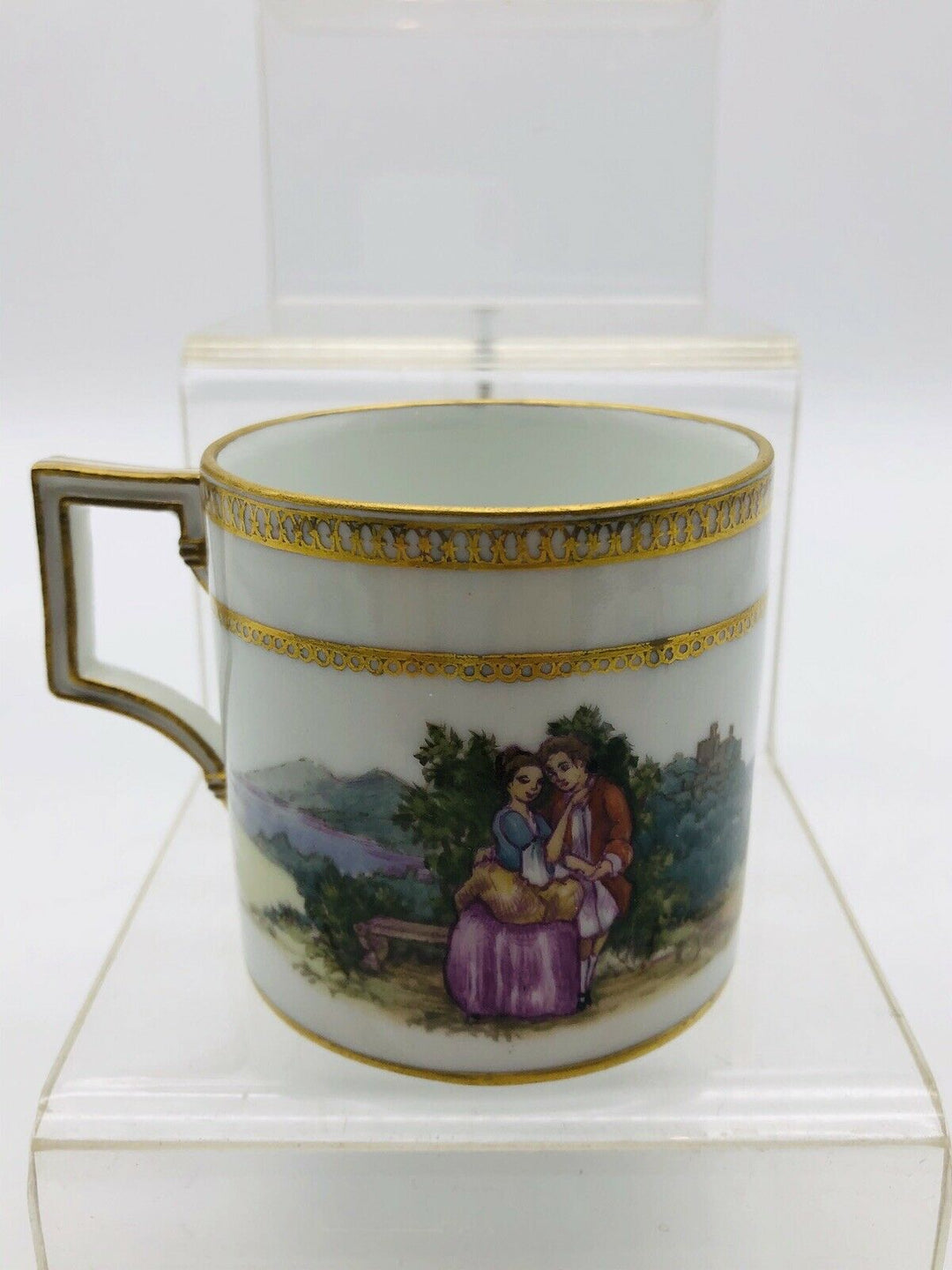 Antike Meissen Watteau Sammeltasse Marcolini um 1780