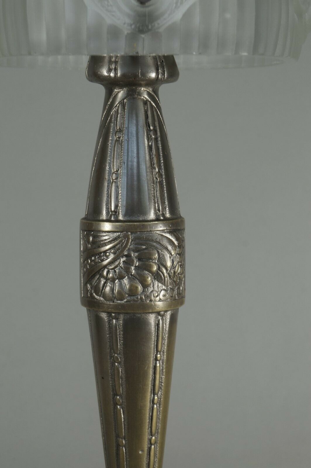 GEORGES LELEU : FRENCH 1930 ART DECO TABLE LAMP .... Hanots 1925 muller daum era