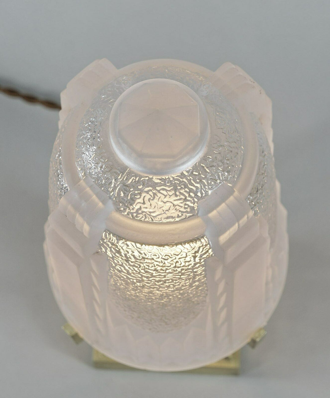 MULLER FRERES : FRENCH BRONZE ART DECO LAMP 1930 ...... France degué sabino era