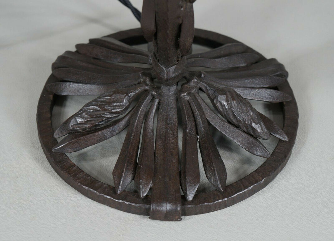KATONA & DAUM : LARGE FRENCH 1925 ART DECO LAMP ....... wrought iron 1930 France
