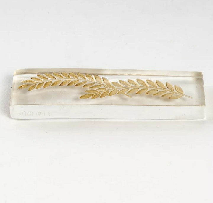 6 Porte Couteaux Epis Patine Sepia René Lalique R.Lalique Glass Knife Rests