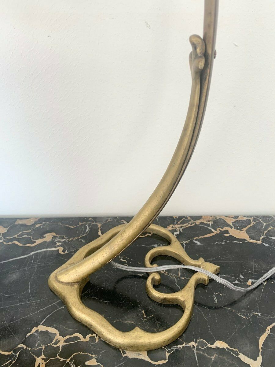 ル・ヴェール・フランセ（シュナイダー兄弟）アンティークテーブルランプ　ポピーの花