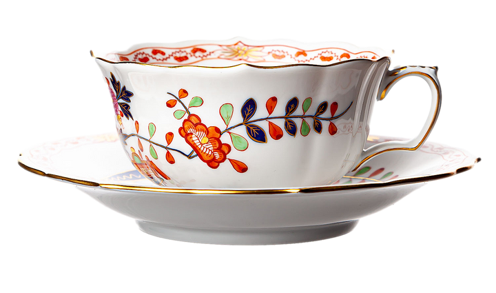 マイセン　御所車　カップ＆ソーサーセット　