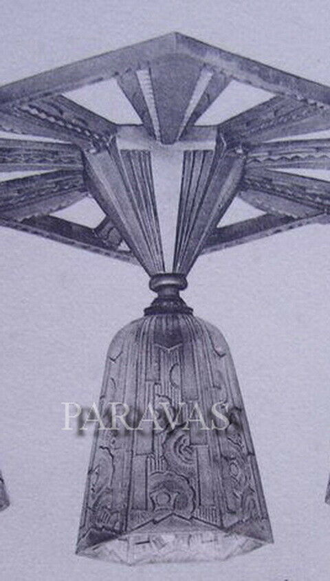 HETTIER & VINCENT : FRENCH ART DECO CHANDELIER Hanots pendant