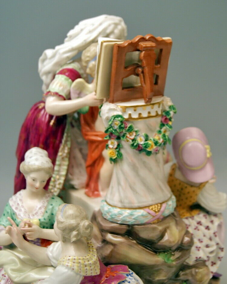 RARITÄT 邁森 MEISSEN マイセン FIGUR GRUPPE LIEBESSCHULE LESSONS IN LIVE NR:F64 UM 1870