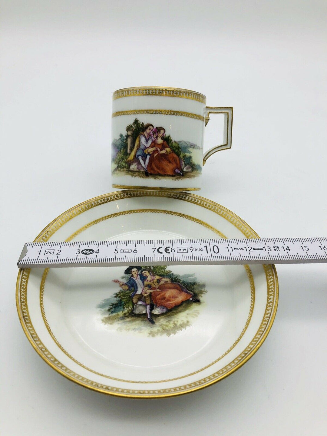 Antike Meissen Watteau Sammeltasse Marcolini um 1780