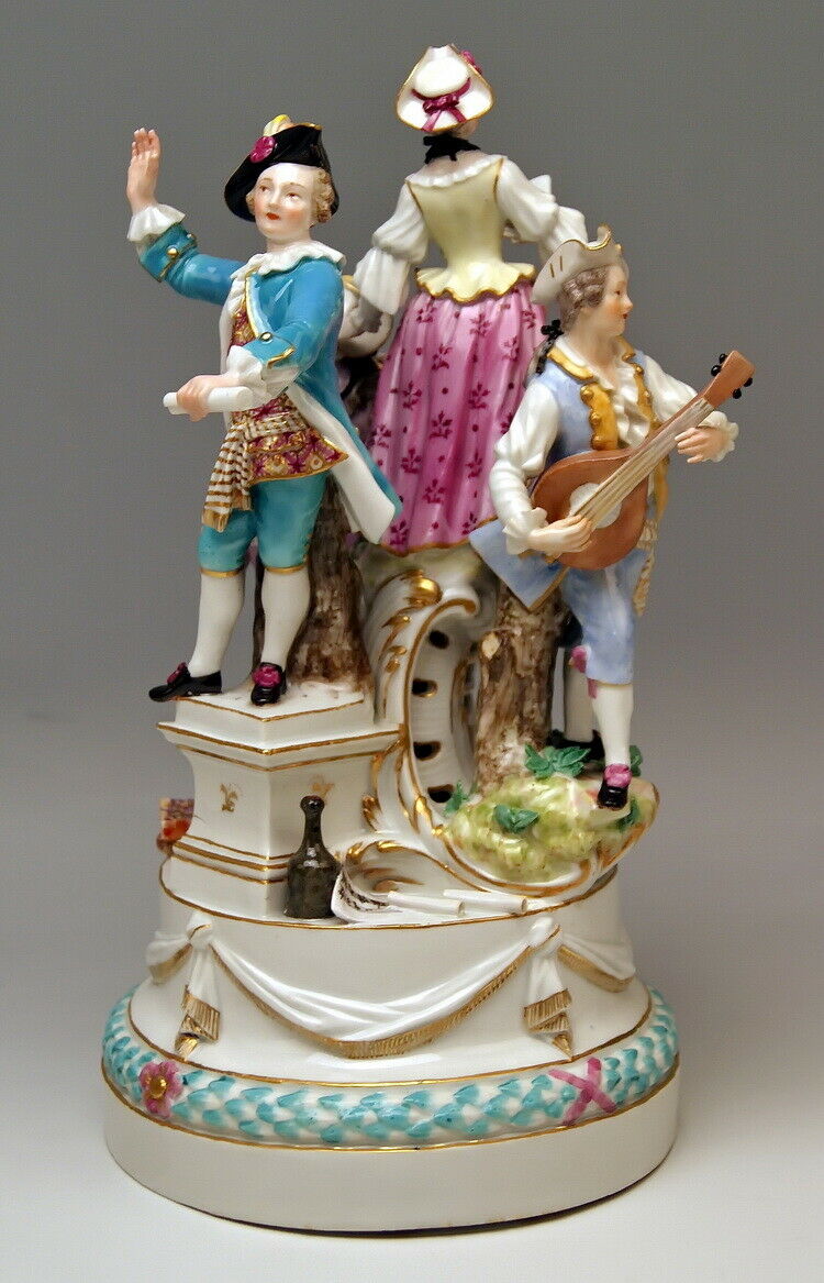 邁森 MEISSEN マイセン FIGUR GRUPPE 4 MUSIKANTEN 4 MUSICIANS J. J. KAENDLER UM 1770