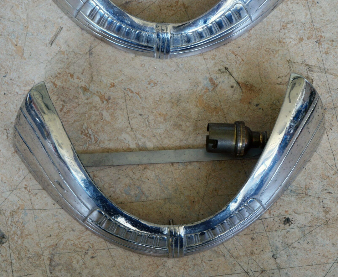VIARMÉ : PAIR FRENCH ART DECO WALL SCONCES ........ lights 1930 lamp muller era