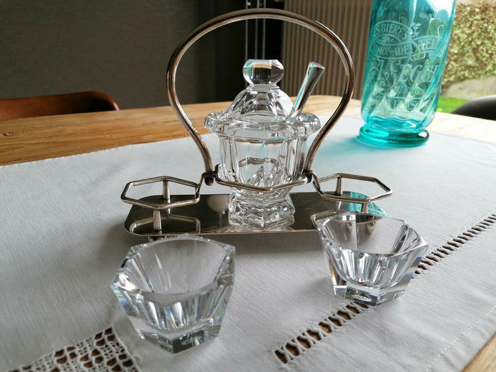 MOUTARDIER CRISTAL BACCARAT ET SERVITEUR