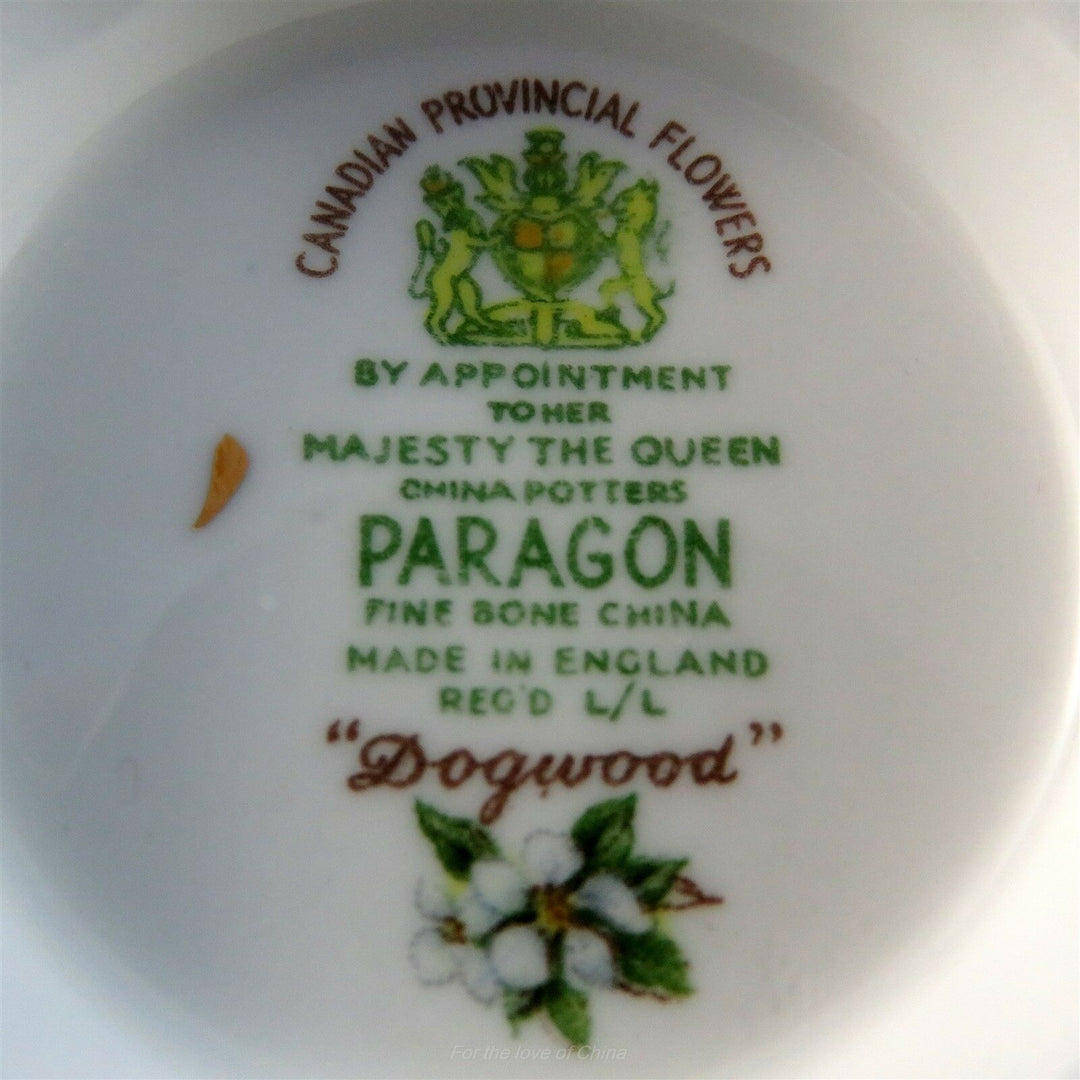 パラゴン　カナダのプロヴィンシャルフラワー花水木のカップ＆ソーサー