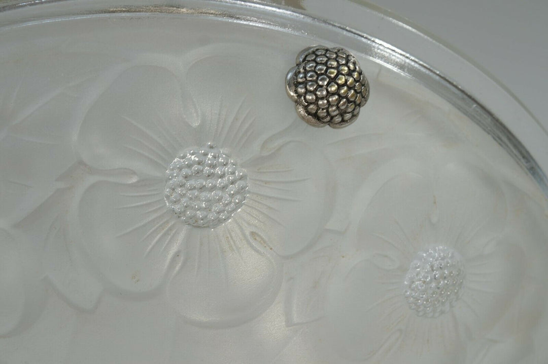 DEGUE & JAMAIN French 1930 art deco pendant . chandelier lamp muller era France