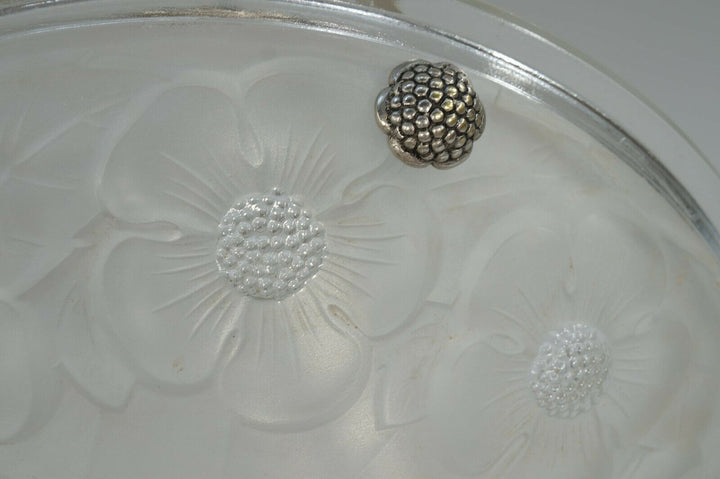 DEGUE & JAMAIN French 1930 art deco pendant . chandelier lamp muller era France