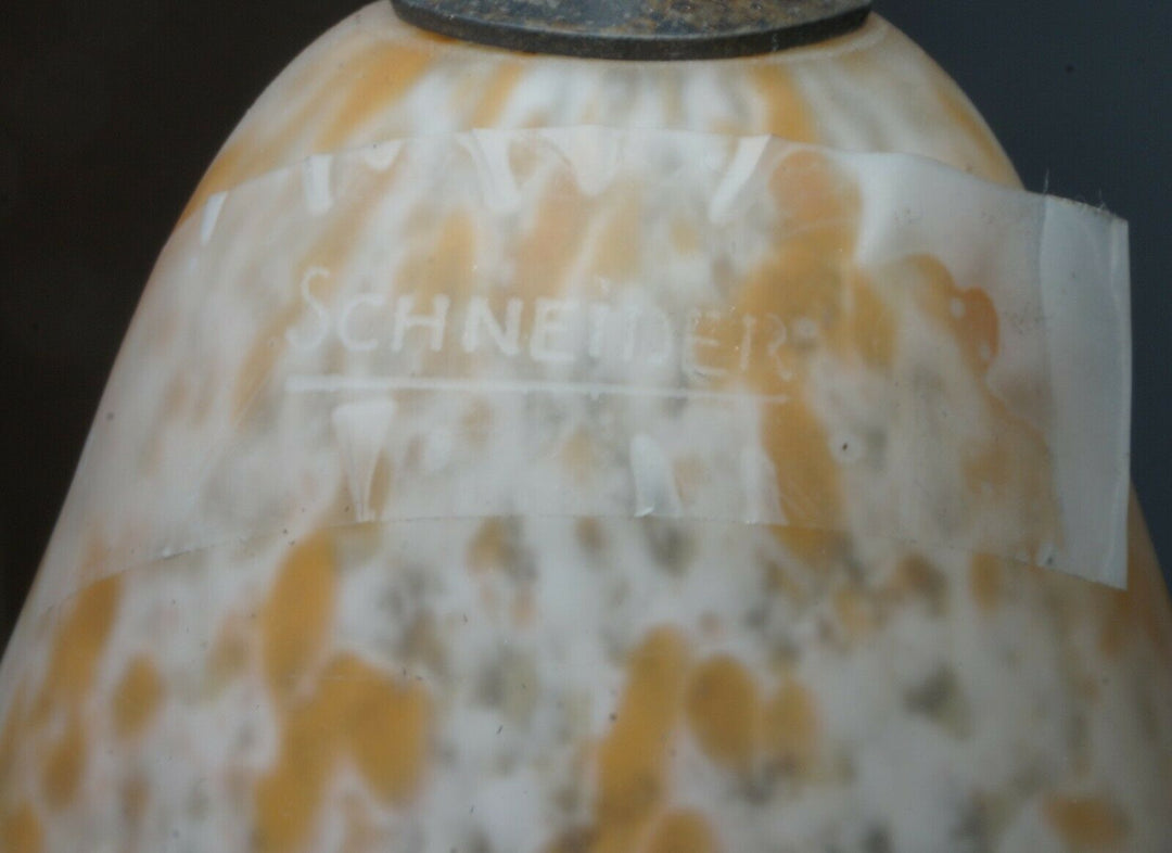 シュナイダー兄弟　小さなアールデコランプ　フランス製　錬鉄製　1925年　1930年