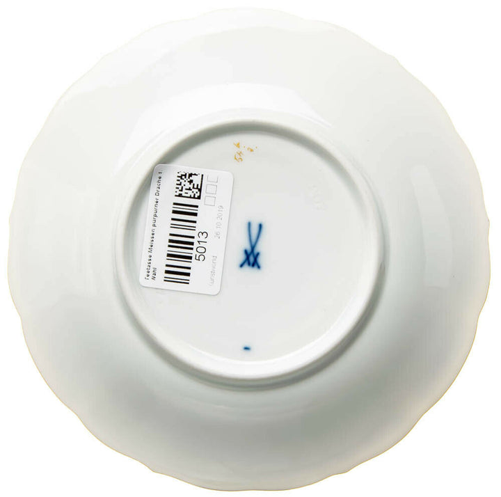 Teegedeck purpurner Drachendekor Meissen Neuer Ausschnitt 1. Wahl nach 1924