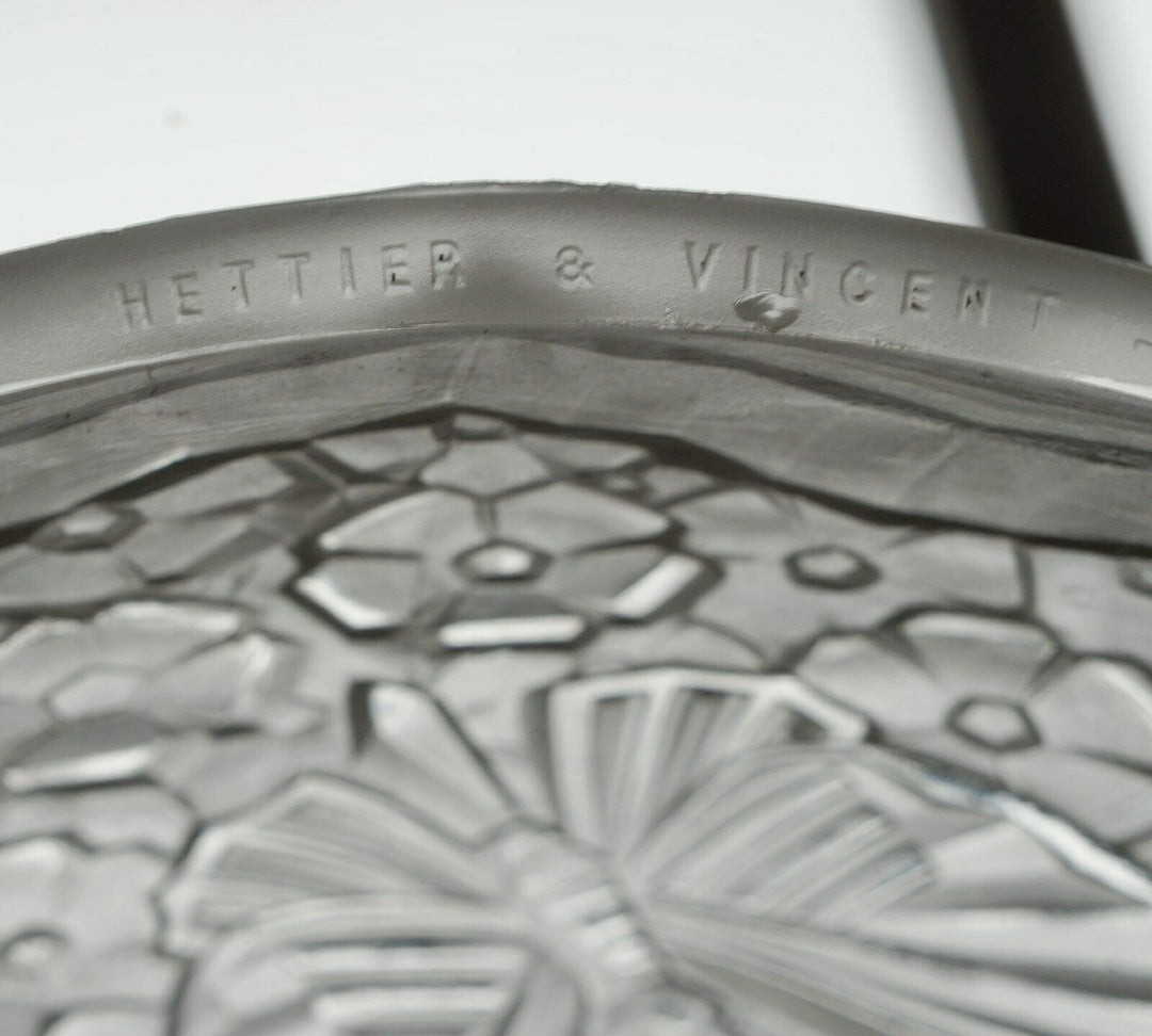 HETTIER VINCENT & HANOTS : pair of FRENCH ART DECO PENDANT S . chandelier France