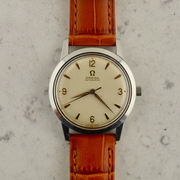 C1958 ヴィンテージ オメガ シーマスター 自動式 腕時計 Cal.Ω 470 型番14773-61 SC スチール製