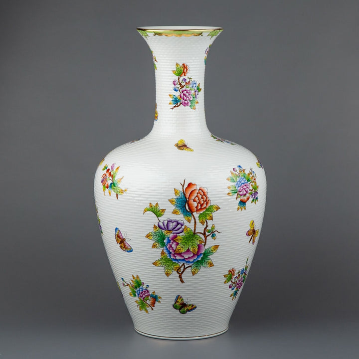 ヘレンド　ヴィクトリア　花瓶 ヘレンド クイーンヴィクトリア 花瓶 特大 – アンティークテーブルウェア