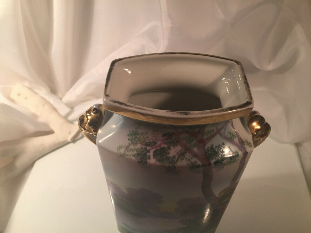 Vintage Noritake Hand Painted Gilded Vase Japan