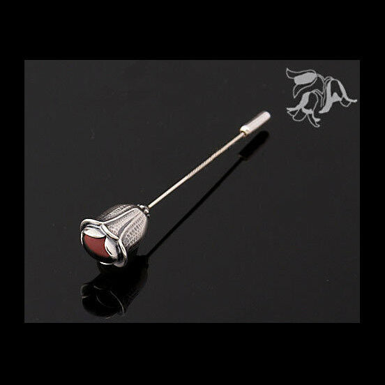 ジョージジェンセン(Georg Jensen)　シルバーブローチ　ガーネット　2007年