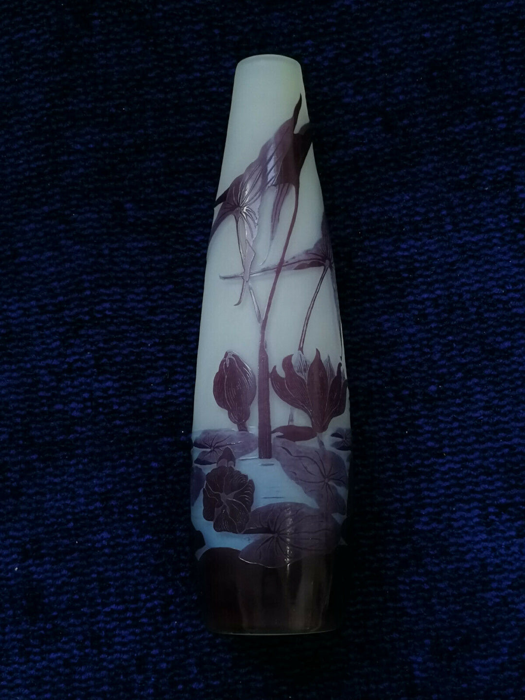 Galle アールヌーヴォー 花瓶 エミールガレ 花瓶 アール・ヌーヴォー オリジナルガラス作品