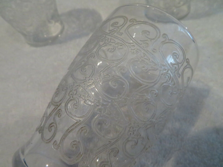 3 gobelets à vin cristal Baccarat Rohan crystal wine goblets jl