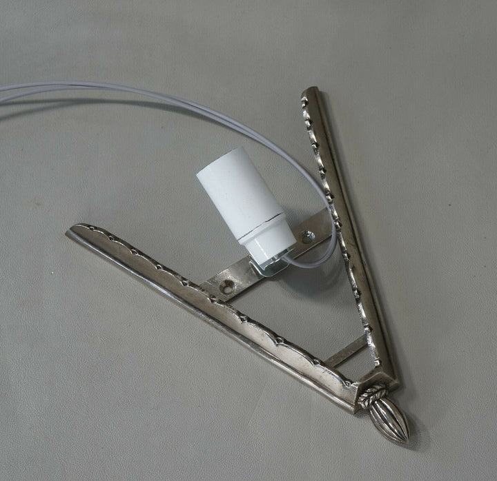 フランシス・ウーベン（Hubens）：フランス1930年代アールデコ調ウォールスコーンペアランプ（デュゲ作）