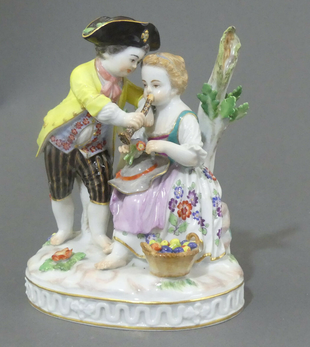 ⚔ Meissen eNP 6.635,-€ Figur 61012 Paar Winzerkinder Serie Gärtner + Winzer TOP