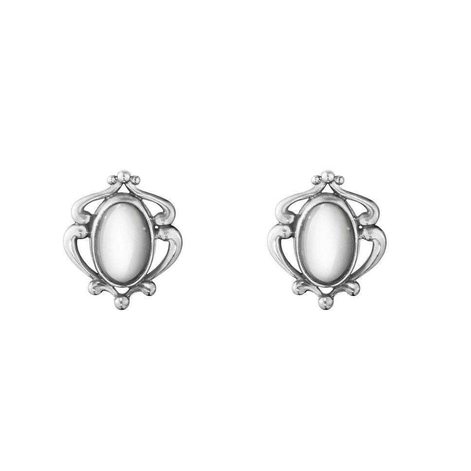 Georg Jensen. Silver Earclips of the Year with Silverstone - Heritage 2019