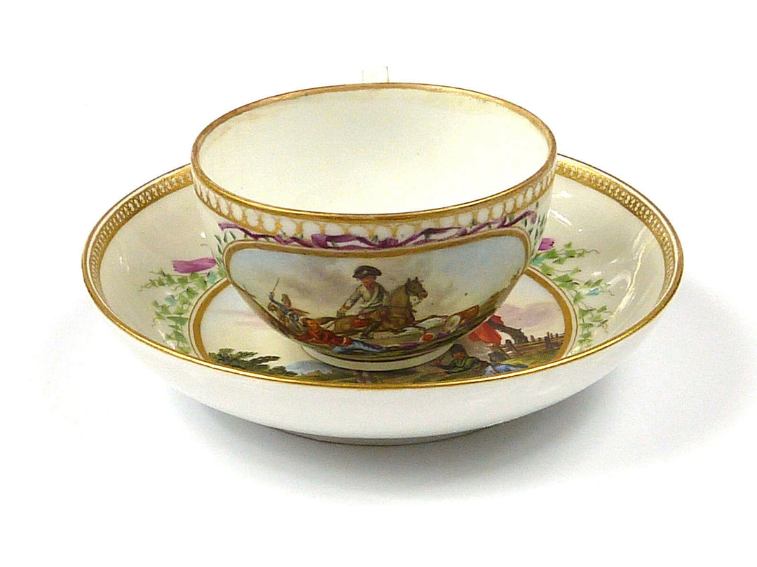 Sammelgedeck - MEISSEN - Bataillen bzw. Schlachten-Szenerien - Marcolini um 1800