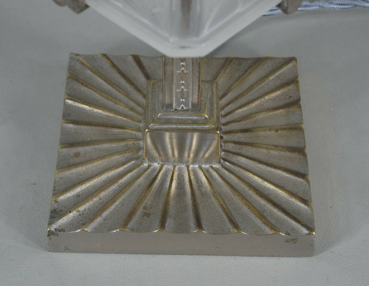 BOYREAU & HANOTS : French 1930 art deco lamp ....... muller daum era 1925 France