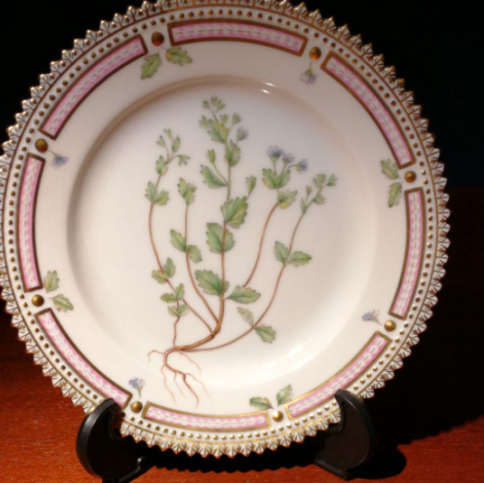 Royal Copenhagen Flora Danica Plate Diameter 14.5cm Veronica Praecox Used