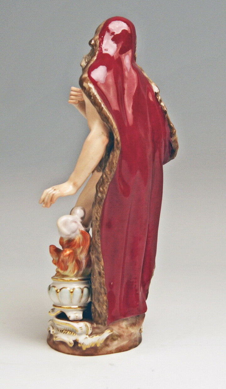 マイセン人形(MEISSEN)　冬の寓意　ケンドラー作