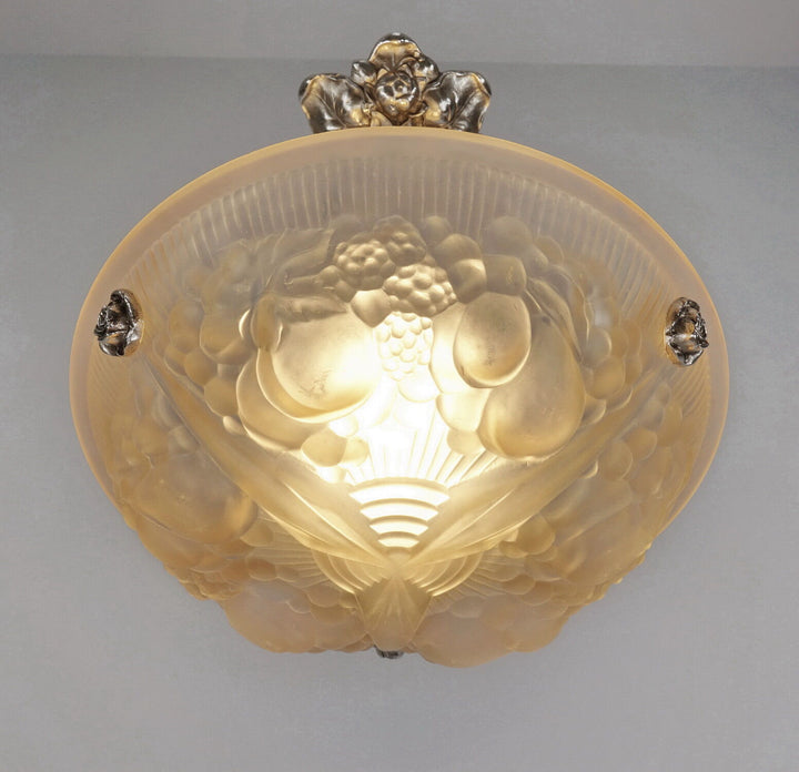 ミューラー兄弟　作：1930フランスアールデコ調シャンデリアランプ